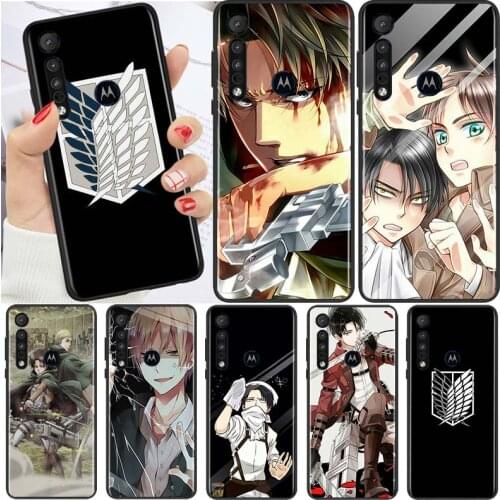 Anime attack on Titan For Motorola G9 G8 G Edge One E7 E6 S 2020 E6i Power Lite Marco Hyper Fusion Plus Play Phone Case