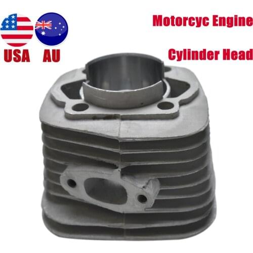 Motorcycle Engine Parts 66cc 70cc 80cc Engine Cylinder Head Aluminium Barrel Bore Cylinder Body For 2 Stroke Motorized Bike