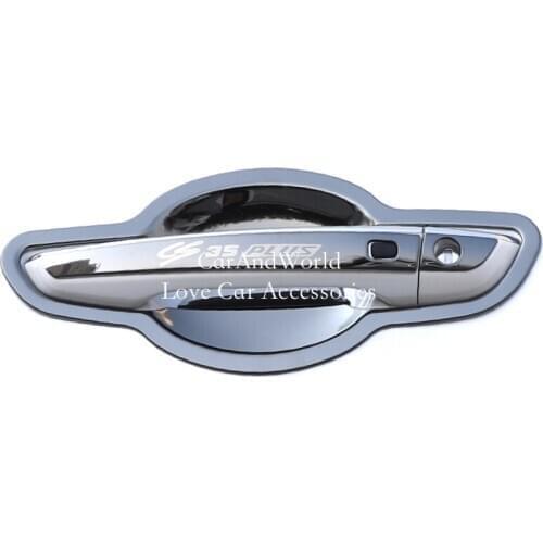 For Changan cs35 plus 2018 2019 2020 External Door Handle Bowl Holder Frame Molding Trim Stainless Steel Sticker Car Accessories