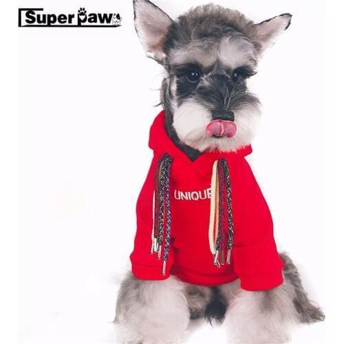 Dreadlocks Style Dog Clothes Pet Puppy Hoodie Coat Bulldog Schnauzer Chihuahua Jacket for Dogs Cats In Winter Keeping Warm YHC09