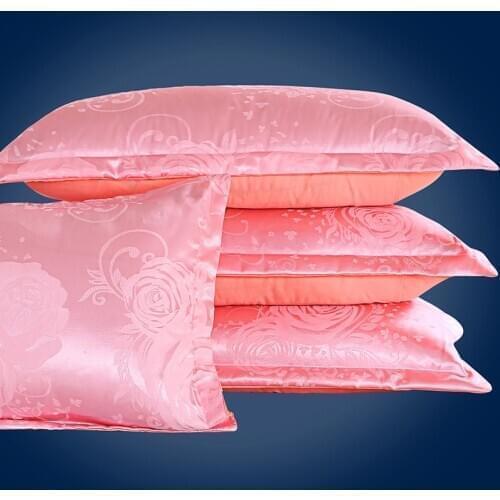 Two pcs/lot Jacquard Pillowcase 48*74cm Single Double Pillow Cover Home Bedding #271