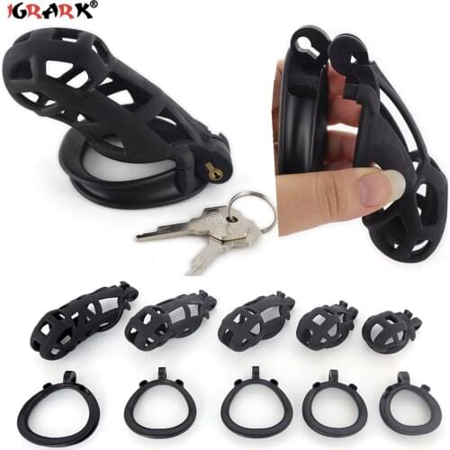 Hot Sale Double-Arc Cuff Male Chastity Belt Device Cock Cage Penis Ring Big Dick BDSM Bondage Set Fetish Adult Sex Toys for Men