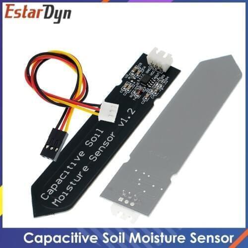 Capacitive Soil Moisture Sensor Module Not Easy to Corrode Wide Voltage Wire 3.3~5.5V Corrosion Resistant W/ Gravity for Arduino