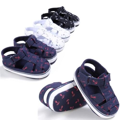 FOCUSNORM New Fashion Toddler Boys Newborn Baby Summer Beach Cloth Prewalker Shoes 0-18 Months
