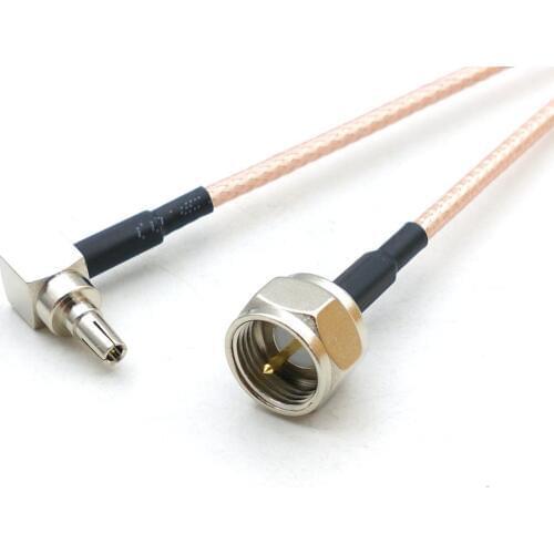 100pcs CRC9 MALE ANGLE to F MALE Coax RF rg316 Cable