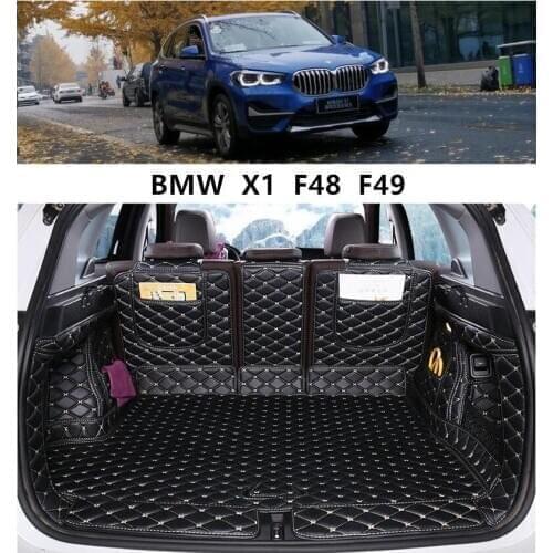 Full Rear Trunk Tray Liner Cargo Mat For BMW X1 F48 F49 2016 2017 2018 2019 2020 2021 Floor Protector Foot Pad Mats