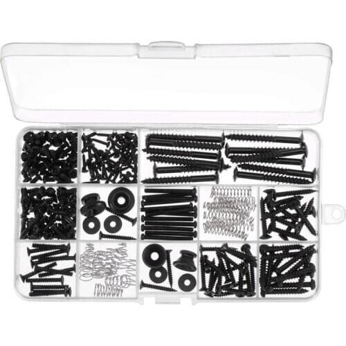 Electric Guitar Screw Kit (9 Types) for Electric Guitar Bridge Pickup Pickguard Tuner,Switch Neck Plate Strap Buttons