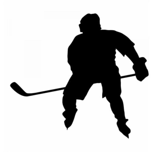 18x16cm Ice hockey Sportman Boy Stickers athlete Lover Car Window Glass Body Decoration Decal Accessories CL321