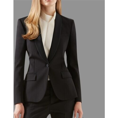 New Formal Women Suit for Office Ladies Business Suit Custom made Black Professional Work Wear Clothes