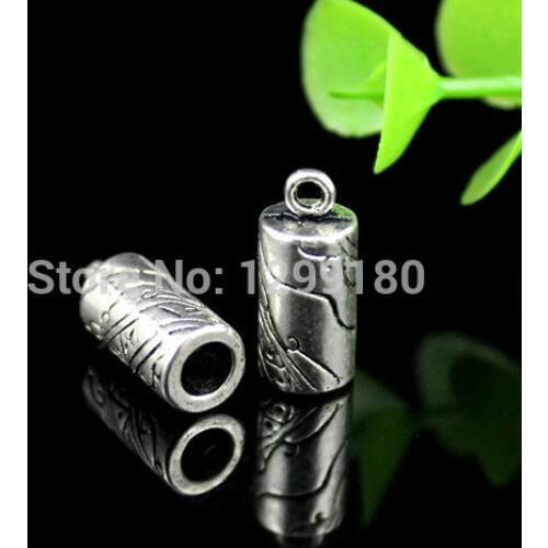 50pcs/lot Cord Crimp End Caps Buckle Tips for Necklace Bracelet Ropes Cords Connectors Clasp,DIY Accessories 8x18mm (K00530)