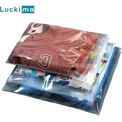 Thick Reusable Zip Lock Storage Bag 50/100Pcs Home Organizer for Clothes Jewelry Bedding Dust-proof Sealing Zipper Plastic Bags