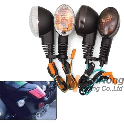 Turn Signals Light Blinker Indicator Flasher Lights Lamps 2 Wire For Kawasaki EX250 Ninja250 2008 - 2012 / KLX 250SF 2009 - 2011