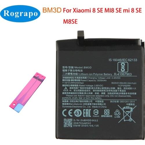 Аккумуляторы для телефонов Xiaomi Mi 8 SE Rograpo China At AliExpress