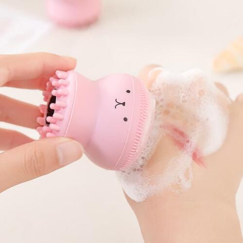 Octopus Shape Silicone Face Cleansing Brush Face Washing Product Pore Cleaner Exfoliator Face Scrub Washi Brush Skin Care TXTB1