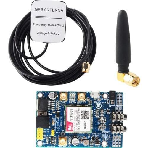 SIM808 instead of SIM908 module GSM GPRS GPS Development Board IPX SMA with GPS Antenna available for Raspberry Pi Arduino