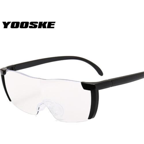 YOOSKE 1.6 Times Big Vision Glasses Magnifier Men Reading Glasses Women Magnifying Glass Presbyopic Eyewear Gift for Parents