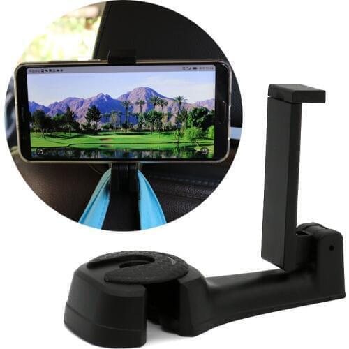 Car Headrest Hook with Phone Holder Vehicle Hidden Seat back Hanger Car Bag Storage Stowing Tidying Car Back Seat Organizer Hook