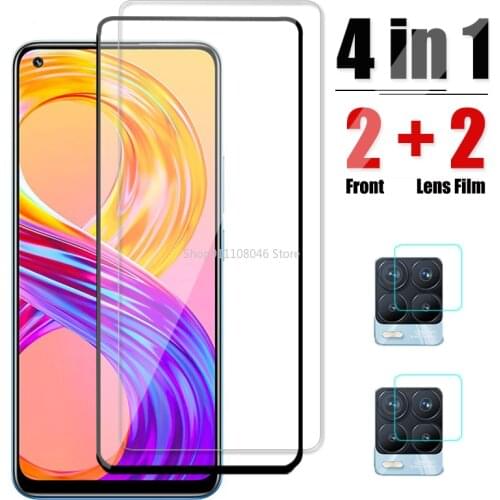 Protective Glass For Oppo Realme 8 Pro 7 7i X7 6i 6 C20 C21 C25 C15 C3 Camera Screen Protectors Tempered Film On Realme C21