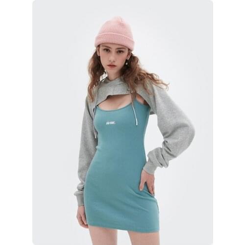 Women Summer Sexy Fashion Super Short Hoodie Hiohop Drawstring Long Sleeves cropped Open Chest Easy Tops Ropa Mujer Clothes