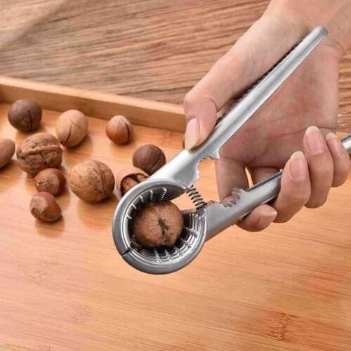 1Pc Nutcracker Walnut Opener Metal Walnut Cracker With Non-Slip Handle V-Shaped Funnel Home Living Design Fruit Vegetable Tools