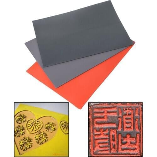 1pc Rubber Sheet Oil Abrasion Resistance Precise Printing Engraving Sealer Stamp A4 Size 297 x 211 x 2.3mm