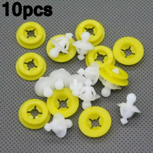 10pcs Fender Liner Retainer Clips Splashguard Fasteners Clips Kit For Volvo C30 2008-2013 30698669 Auto Car Repair Accessories