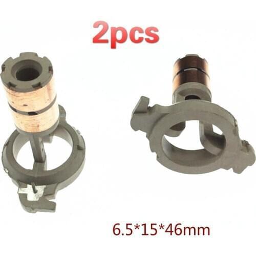2pcs (6.5*15*46mm) for Hyundai New Elantra Sonata Kia Cerato 1929C Halla Generator collector lip Ring start Bronze motor loop