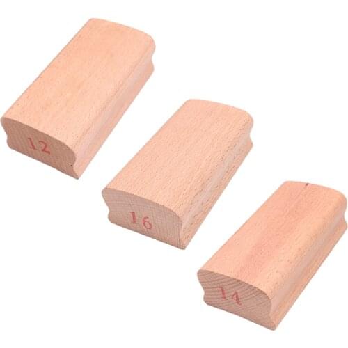 3 Pieces Radius Sanding Blocks Luthier Tool for Fret Leveling Fretboard Inlay