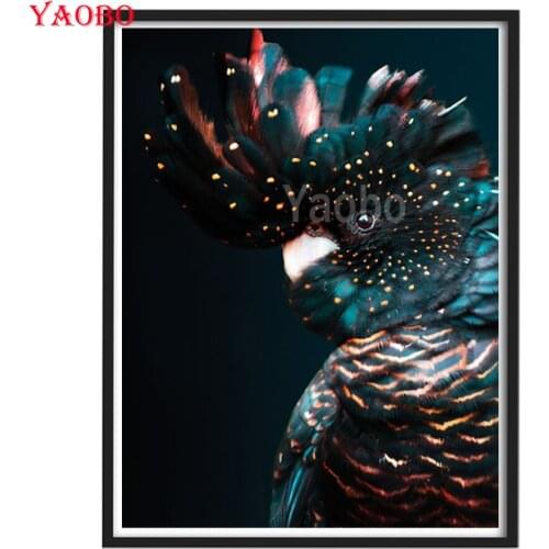 Diamond Embroidery Animal Parrot 5D Diy Diamond Painting Full Square Round Mosaic Crafts Wall Sticker American Modern Paintings