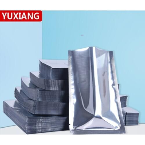 Aluminizing Foil Plastic Bag Open Top Plating Heat Seal Without Zipper Food Packaging Vacuum Bag