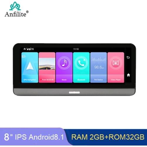 Anfilite 4G Android 8.1 WiFi 2GB+32GB 8 Inch Auto Recorder Dashboard ADAS GPS Navigation Parking Monitor Dual Lens Dash Camera