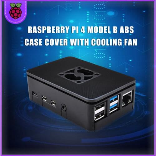 Raspberry PI 4 Model B ABS Case Cover With Cooling Fan +32GB SD Card+5V 3A power+Heatsink+ for Raspberry pi 4B