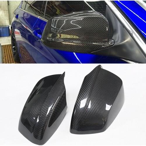For BMW 5 Series F10 F11 F18 2014-2016 3K 2pcs Real Carbon Fiber Mirror Cover Car Accessories