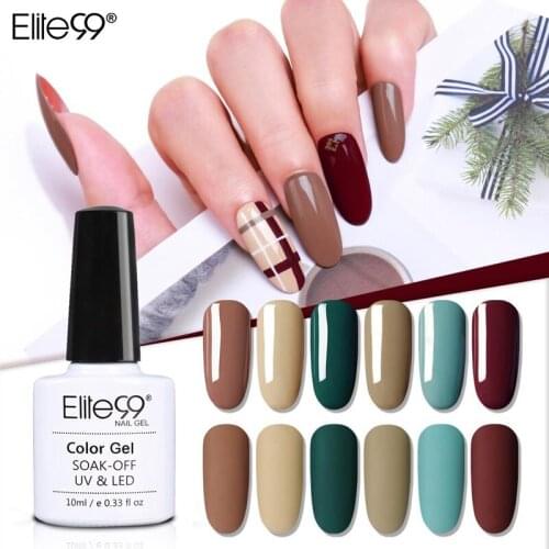 Elite99 10ml Camel Color UV Gel Polish Semi Permanent Primer Nails Gel Varnish Soak Off Gel For Nail Art Manicure Gel Lacquer