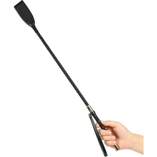 BDSM Bondage Restraints PU Leather Delicate Whips Fetish Horse Crop Whip Spanking Paddle Flogger Adult Flirt Sex Toys For Couple