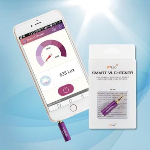 FVL-001 FTlab VL checker Visible light Glass Blue light checking Lux Umbrella measuring portable APP 7 languages