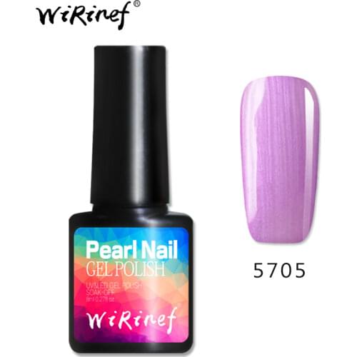 WiRinef Uv Pearl Shell Colorful Gel Nail Varnish UV LED Sea Shell Long Lasting Nail Gel Lacquer Nails Manicure Glue