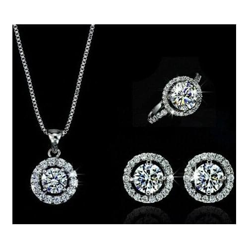 JS S181 2015 New Arrival AAA Zircon Jewelry Sets High Quality Bridal Jewelry Sets Nickel Free Elegant Women Jewelry Wholesale