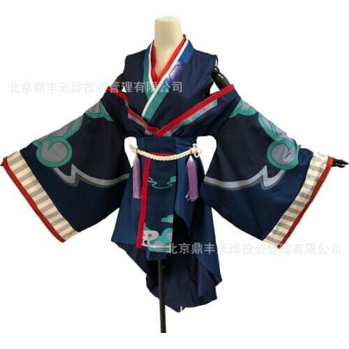Onmyoji Yan Yan Luo SR Cosplay Costume Beautiful Skin Highly Reductive Dress+Earrings