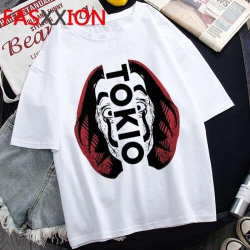 La Casa De Papel Money Heist the House of Paper Bella Ciao clothes women 2021 harajuku kawaii tshirt kawaii streetwear