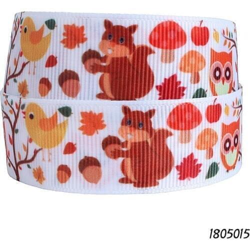 FLRA Ribbon (50 yards/lot) Free shipping Fall days patterns animal printed grosgrain ribbon