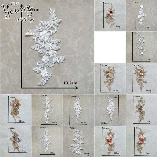 Best selling 3D Flower ABS Pearl Embroidery Lace Collar Neckline Handmade Sewing Fabric Accessories Decorative Supplies Clothing