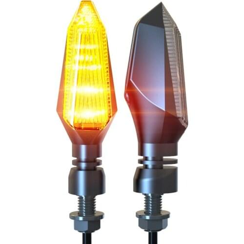 Motorcycle LED Turn Signal Lights Amber Lamp Left Right Signals Indicators Blinkers Highlight Universal