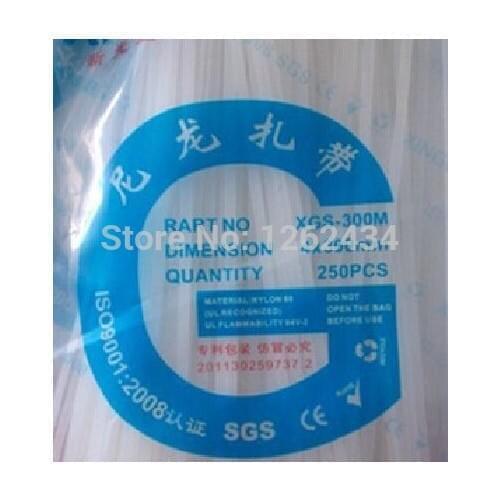 Nylon cable ties XGS-300M 4x300 self-locking type cable ties of plastic strapping band beam line with