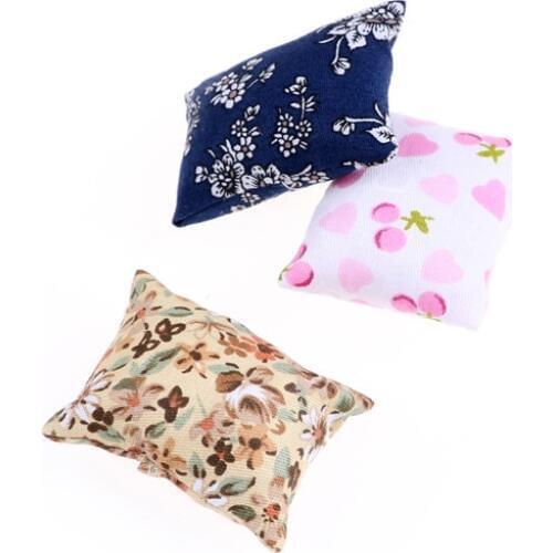 New Pillow Cushions For Sofa Couch Bed For 1/12 Dollhouse Miniature Furniture Toys Without Sofa Chair