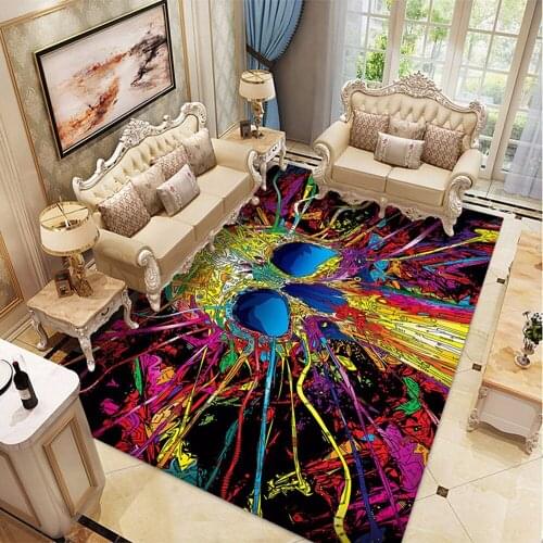 New Halloween 3D Skull Party Decor Carpet Kids Room Play Mats Soft Flannel Baby Game Crawling Carpets for Living Room Area Rugs