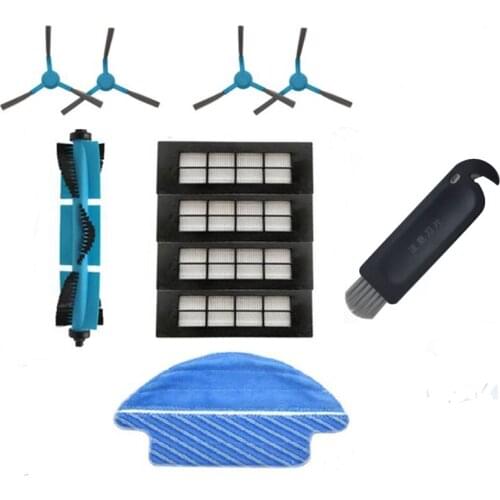 Mop Cloth Main Brush Side Brushes Filters,for Cecotec Conga 3090,Filter Vacuum Cleaner Spare Parts Accessories(11 PCS)
