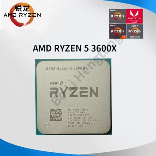 AMD Ryzen 5 3600X R5 3600X 3.8 GHz Six-Core Twelve-Thread CPU Processor 7NM 95W L3=32M 100-000000022 Socket AM4 new but no fan