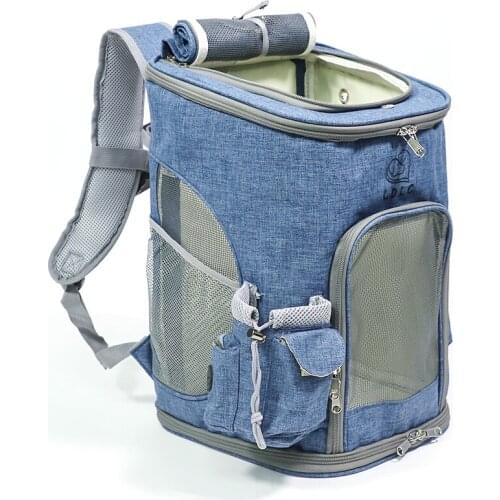 Pet Cat Carrier Backpack Breathable Cat Travel Outdoor Shoulder Bag For Small Dogs Cats Portable Packaging Carrying Pet Supplies