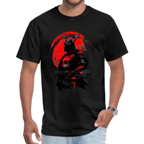 Samurai Warrior Male Coupons Normal Tops Tees O Neck Summer/Autumn Initial D Fabric Tshirt Europe Johnny Hallyday Tshirts